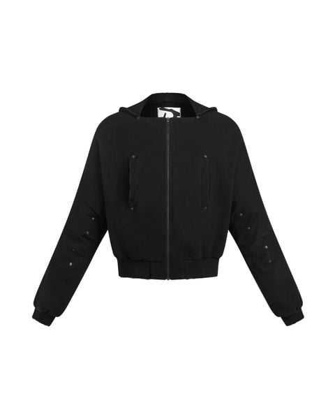 DIMOIR - SLASHED CREW ZIPPER HOODIE