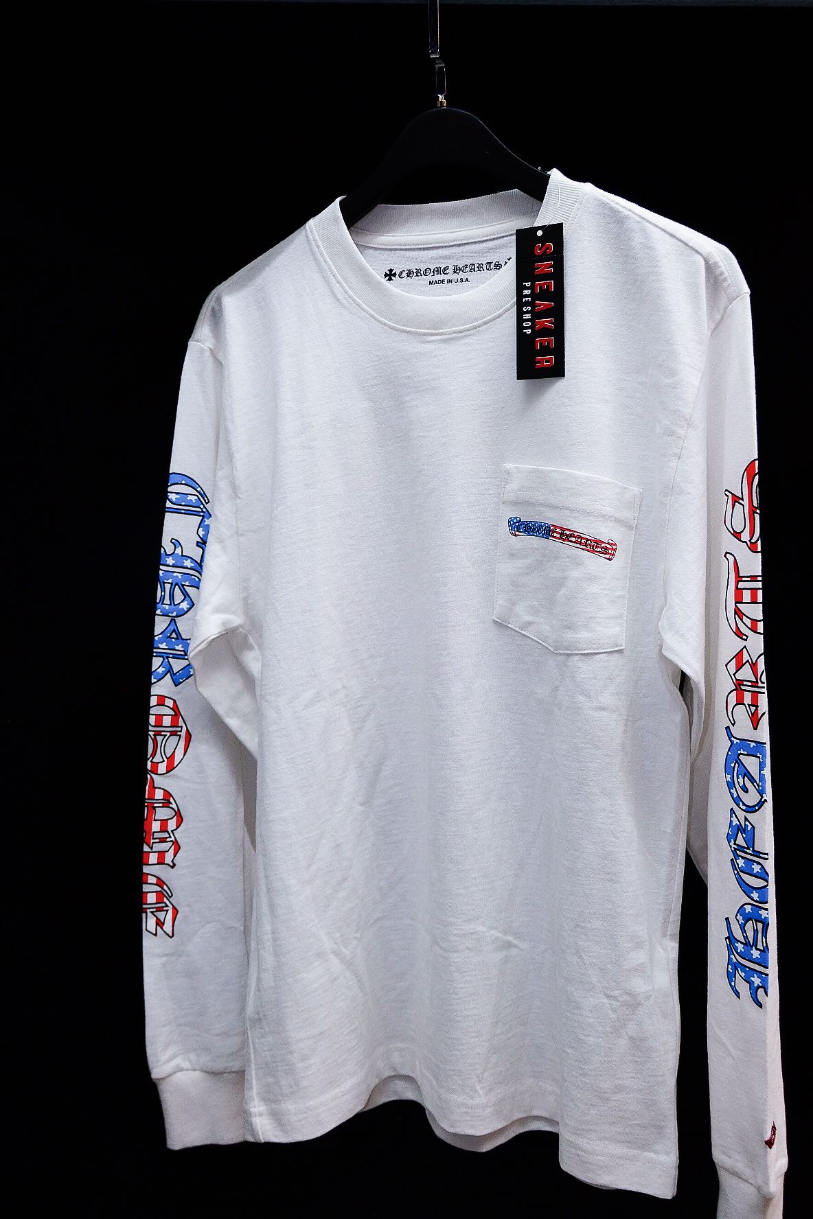 Chrome Hearts x Matty Boy America Long Sleeve Tee White
