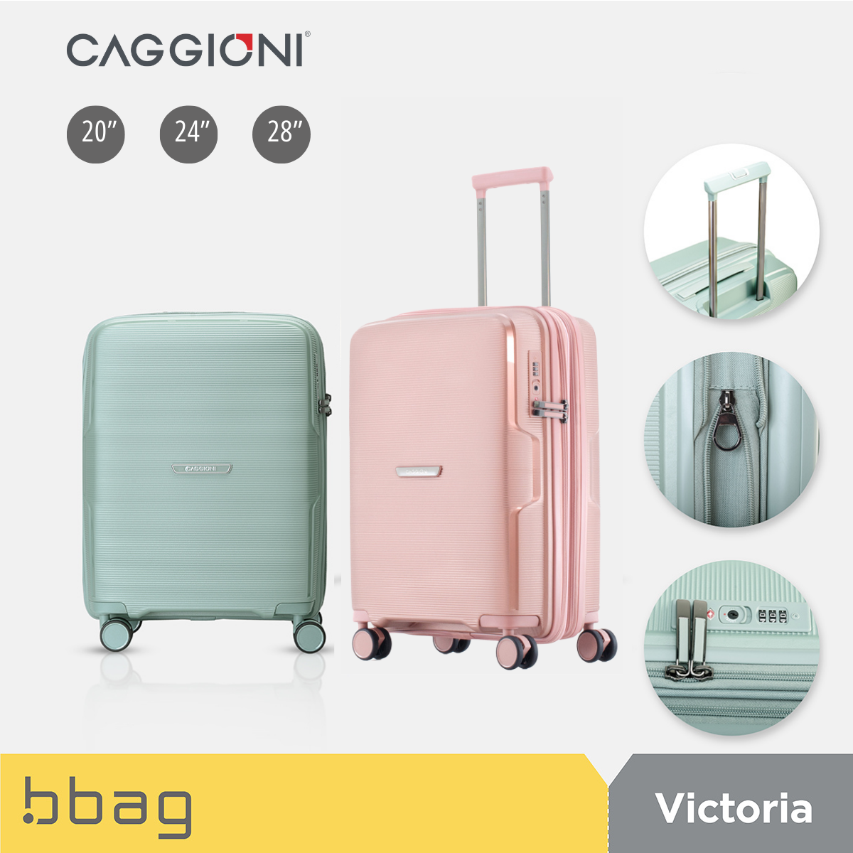 CAGGIONI กระเป๋าเดินทาง รุ่นวิคตอเรีย (Victoria C19082)