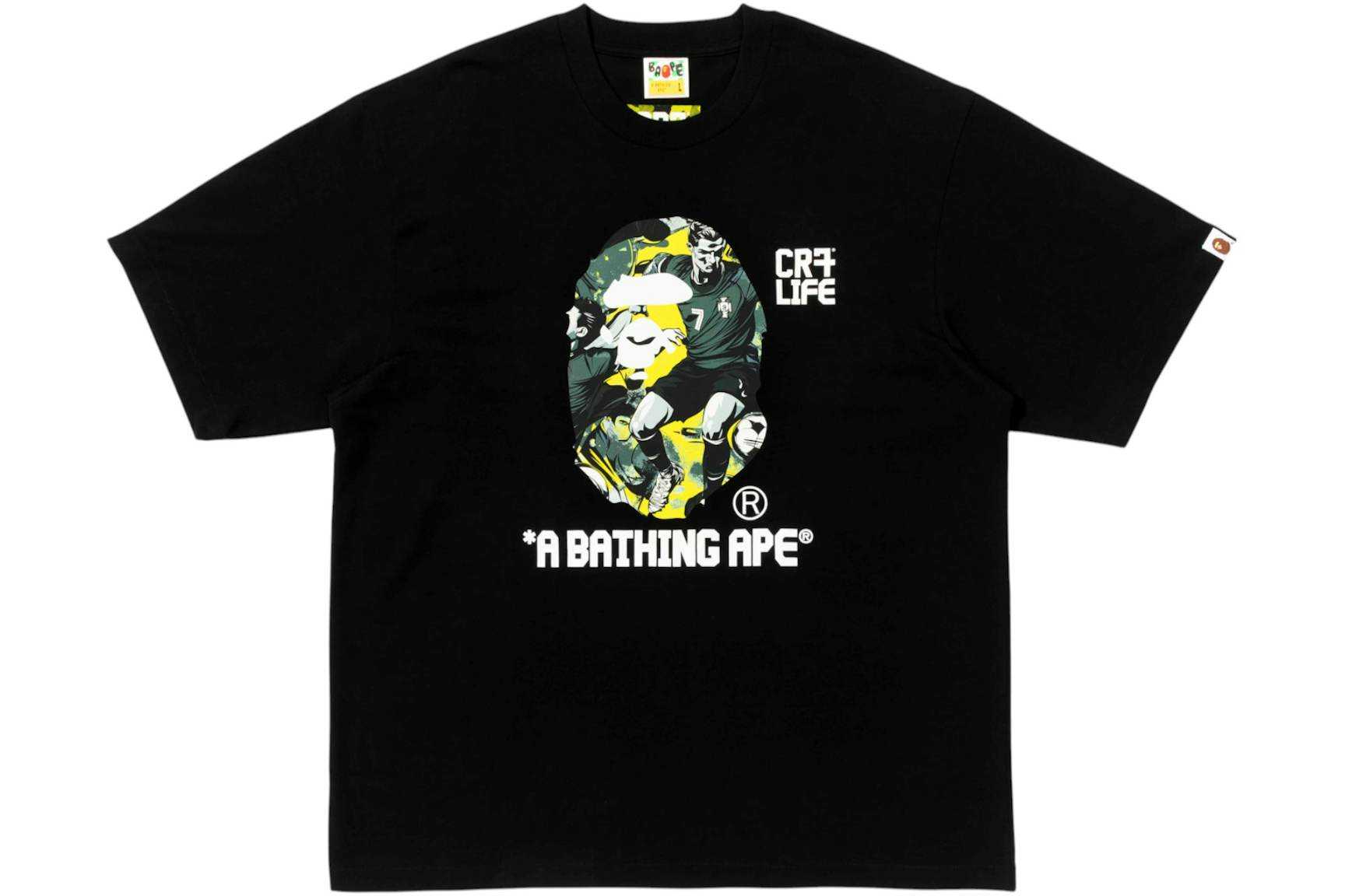 Bape x Cr7 Life Tee Black