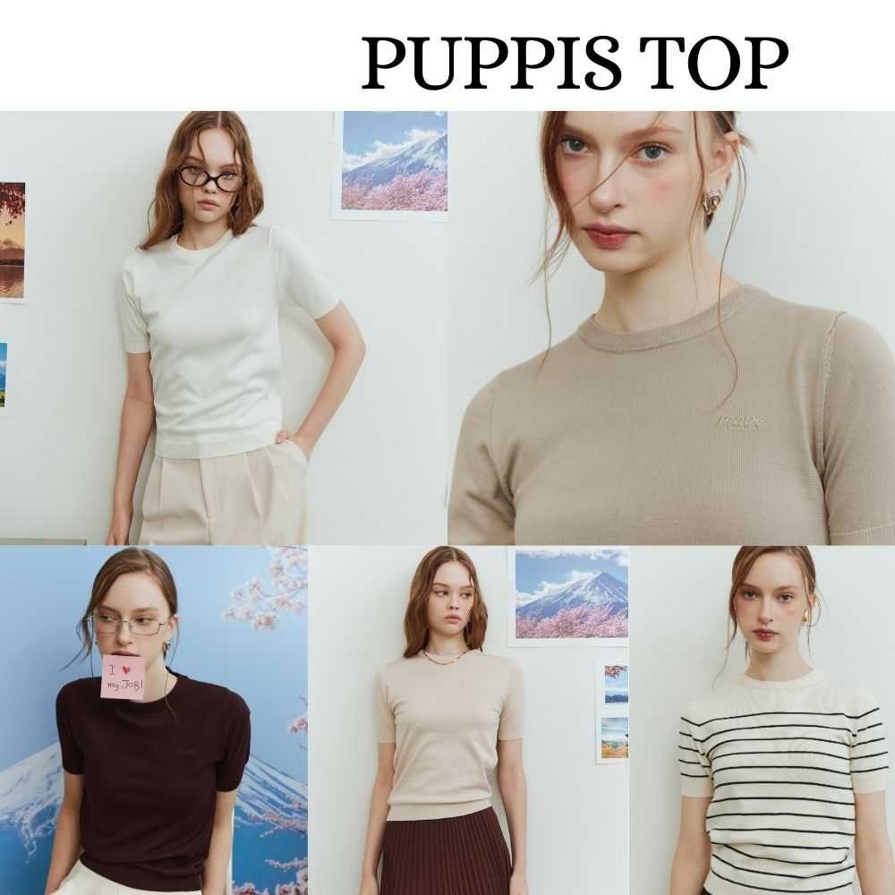 MAVE เสื้อ รุ่น Puppis knit สี Ovaltine,Stripe,Taupe,Mocha,Ivory