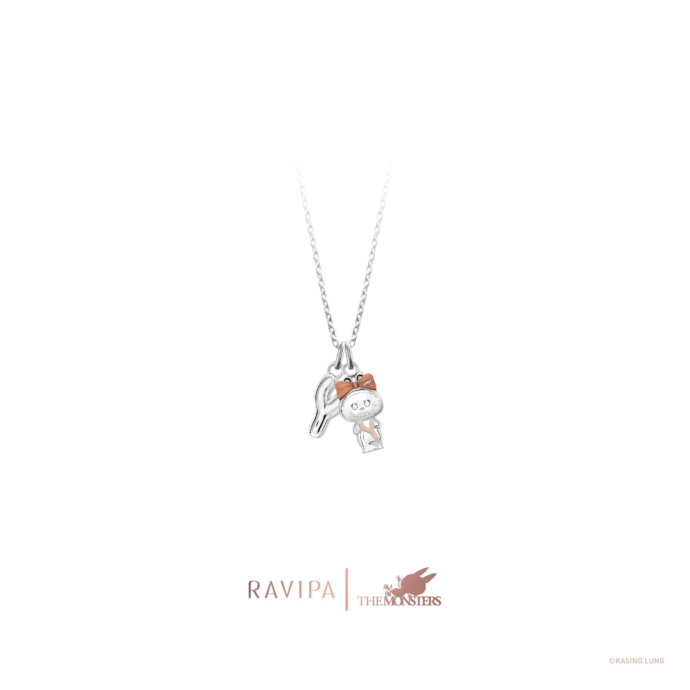 Labubu Baby Wishbone Necklace