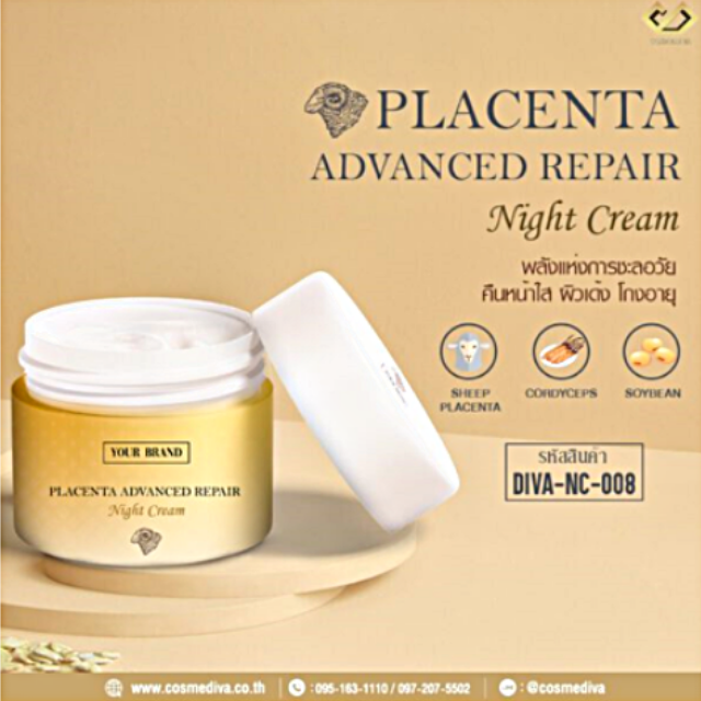 DIVA-NC-008 Placenta Advanced Repair Night Cream