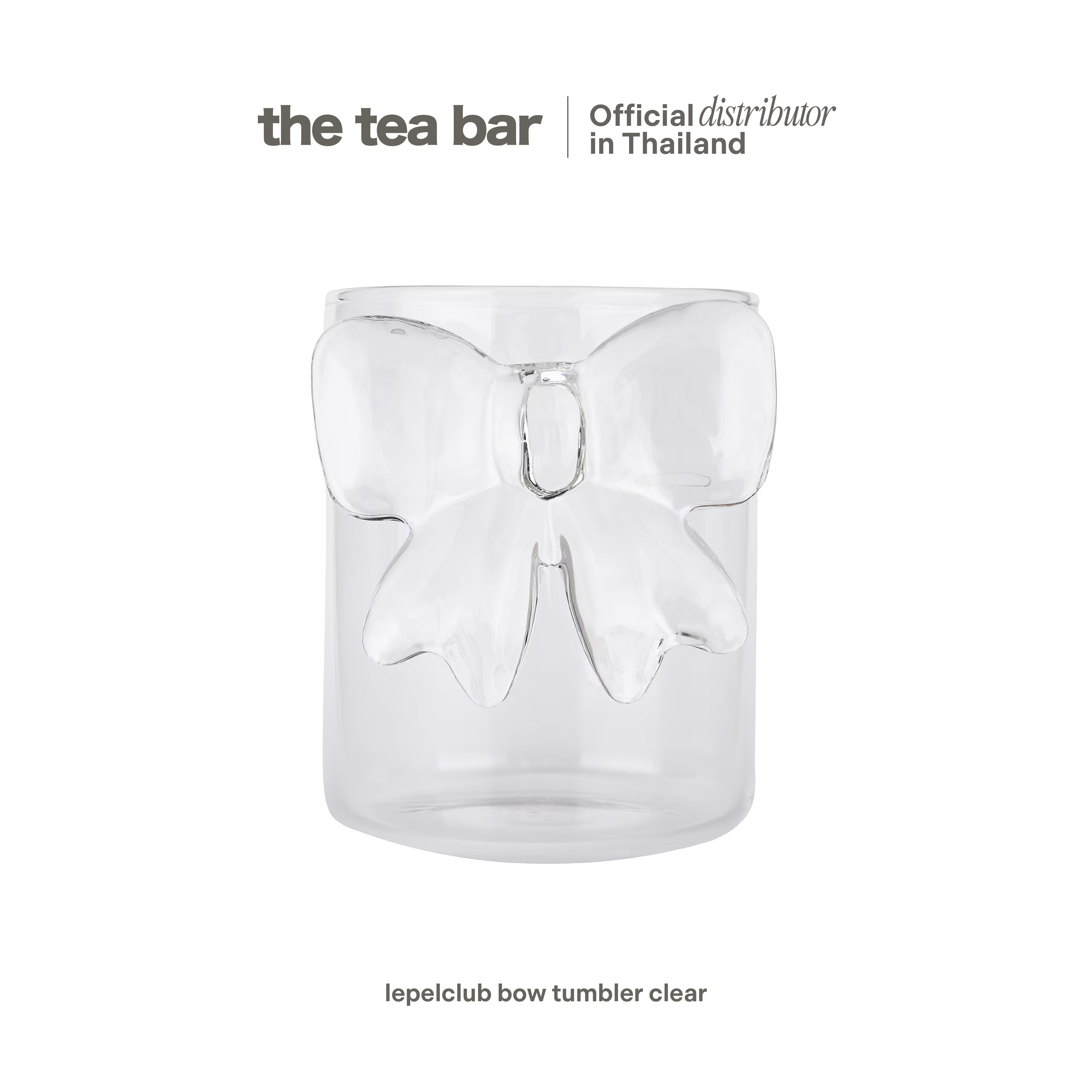 LEPELCLUB bow tumbler clear
