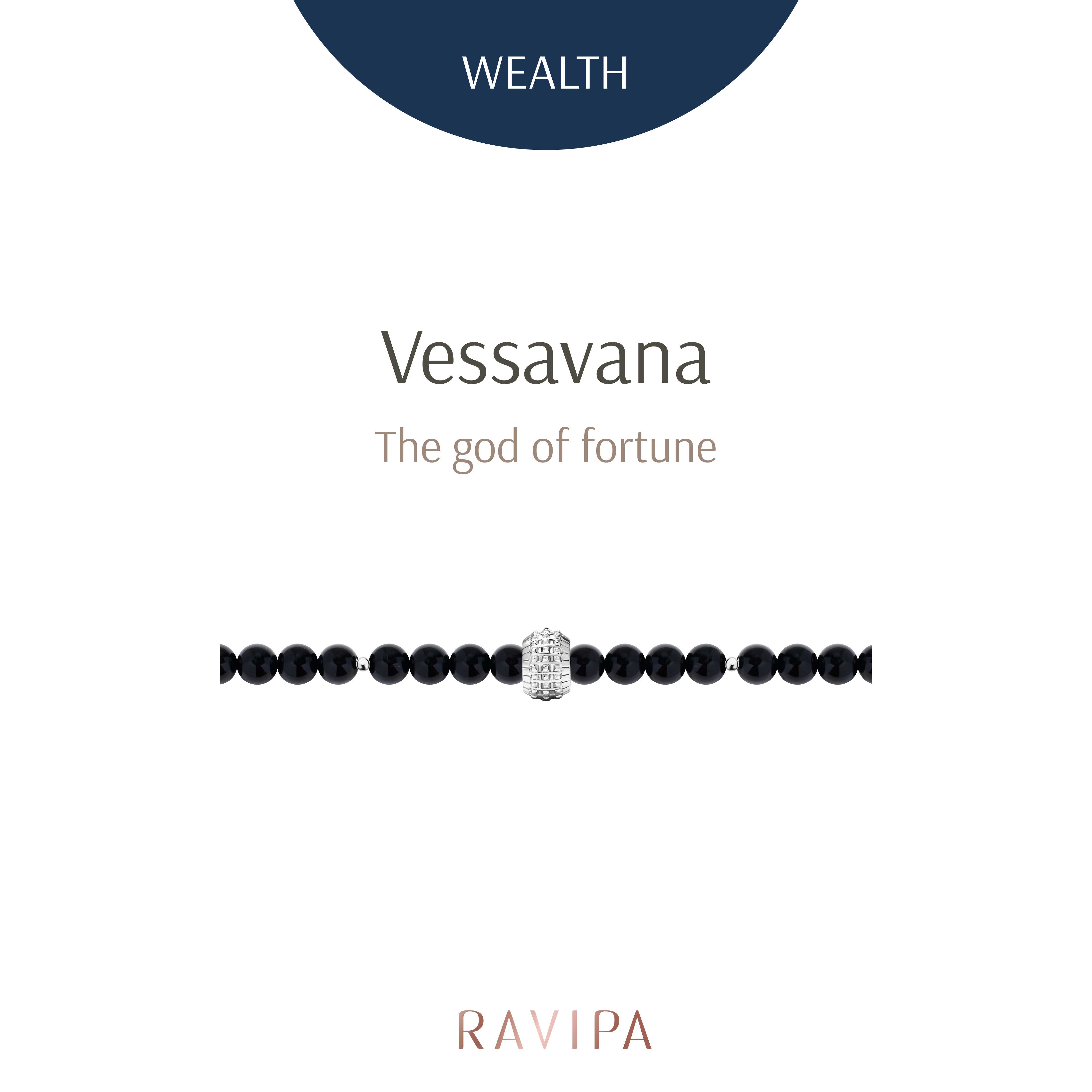 Reminder All Around Sphere Vessavana and Onyx Bracelet