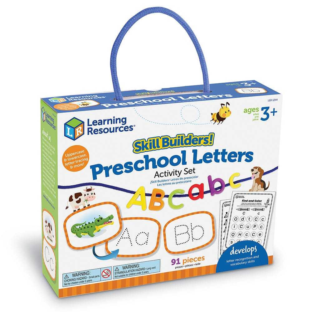 Learning Resources, Skill Builders! Preschool Letters เรียนรู้อักษรภาษาอังกฤษ ของเล่นเด็ก 3 ปี+
