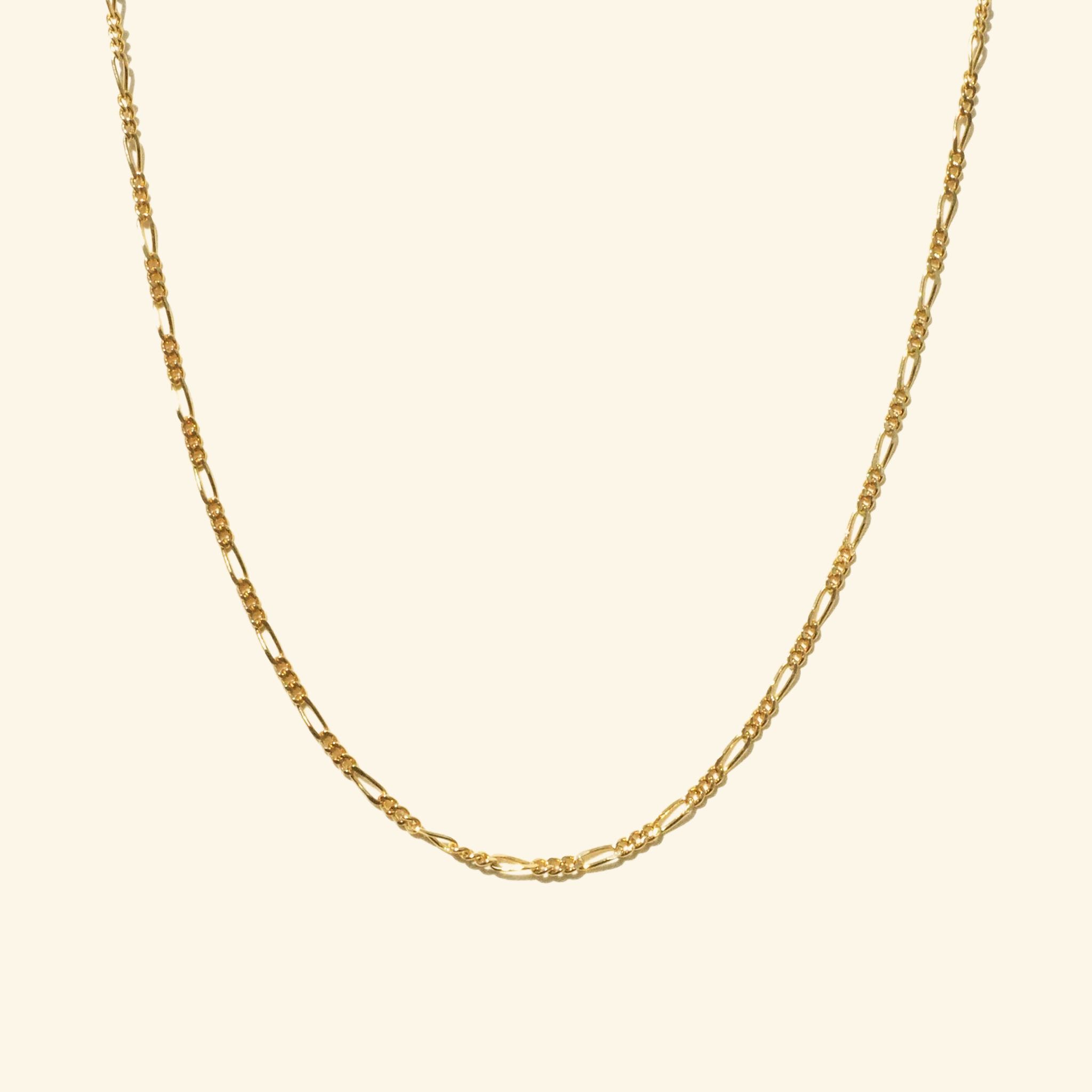 สร้อยโชคเกอร์ ฟีกาโร่บาง (Dainty Figaro Chain Choker Necklace)