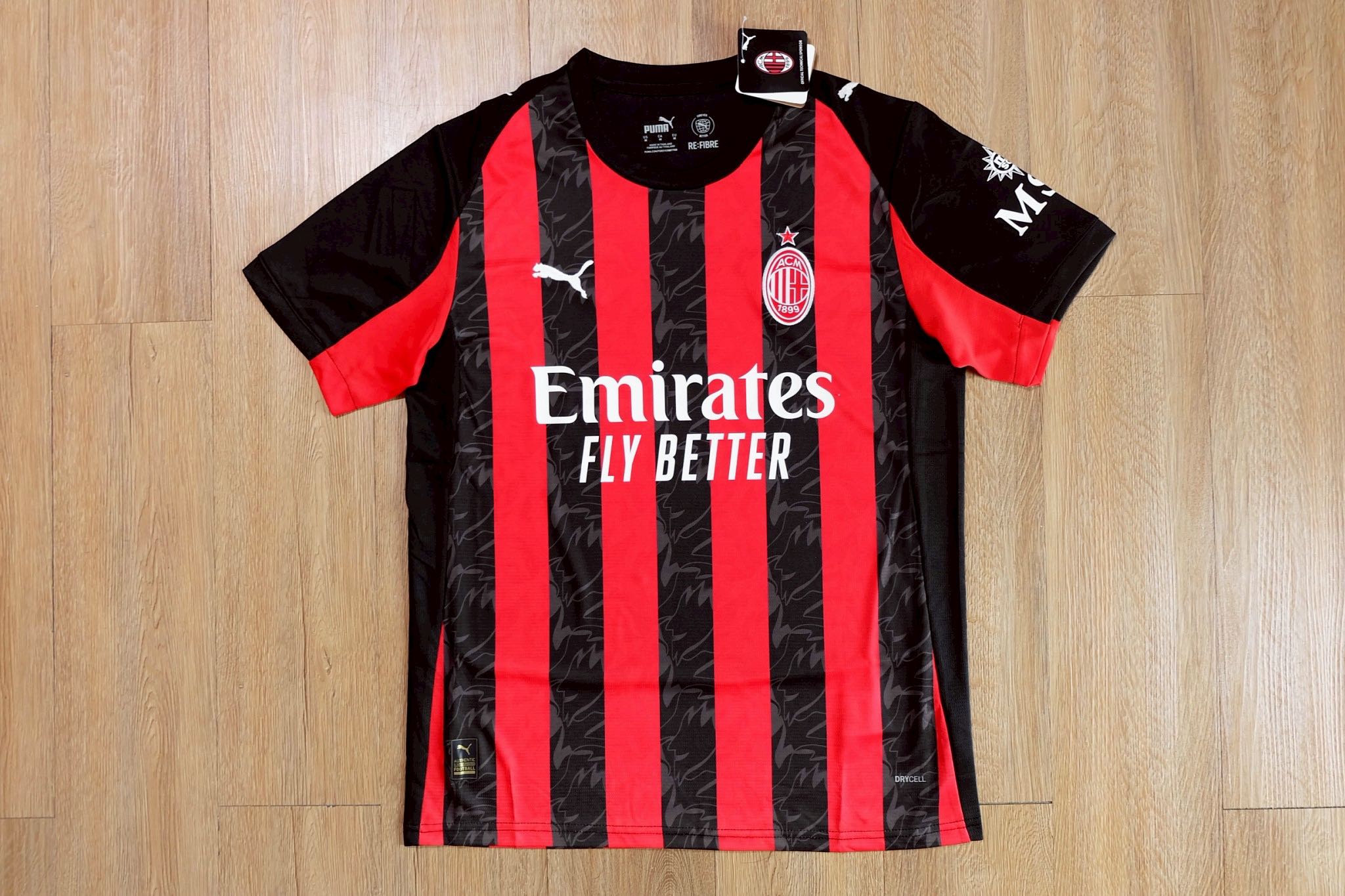 เสื้อฟุตบอลเอซี มิลาน เหย้า สีดำเเดง Player Edition เกรดนักเตะ 2026