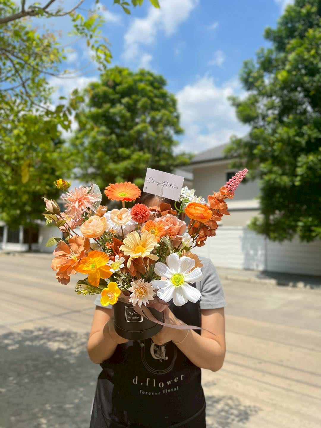 Fower box กล่องดอกไม้ประดิษฐ์
