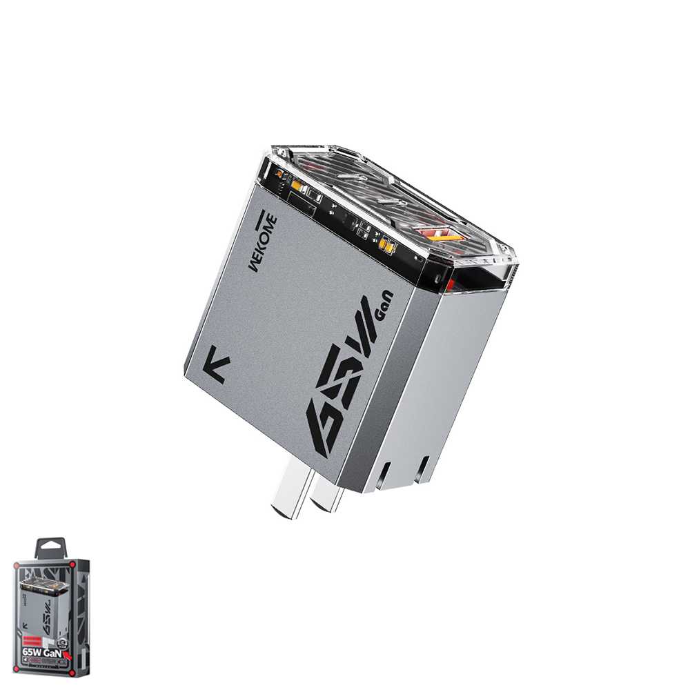 อะแดปเตอร์ ซุปเปอร์ฟาส 65W  แบบ USB 1 พอร์ต และ Type-C 2 พอร์ต