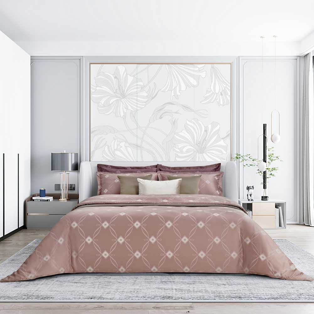 ชุดผ้าปูที่นอนรัดมุม ขนาด 6 ฟุต IRIS Collection 650 Series
