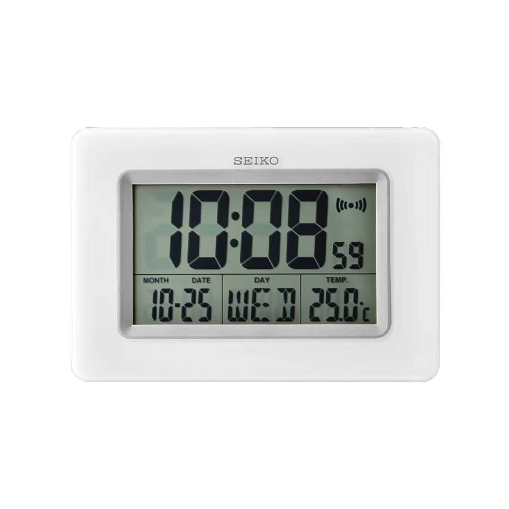 SEIKO CLOCKS นาฬิกาดิจิตอล รุ่น QHL058W ขนาด 6.6x9.8 นิ้ว