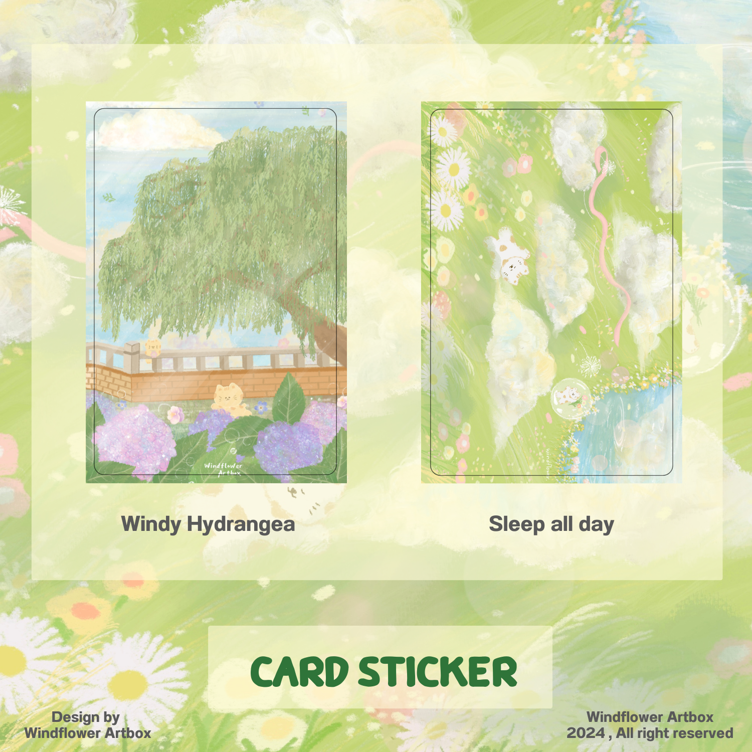 Windflower Card sticker Vol.2