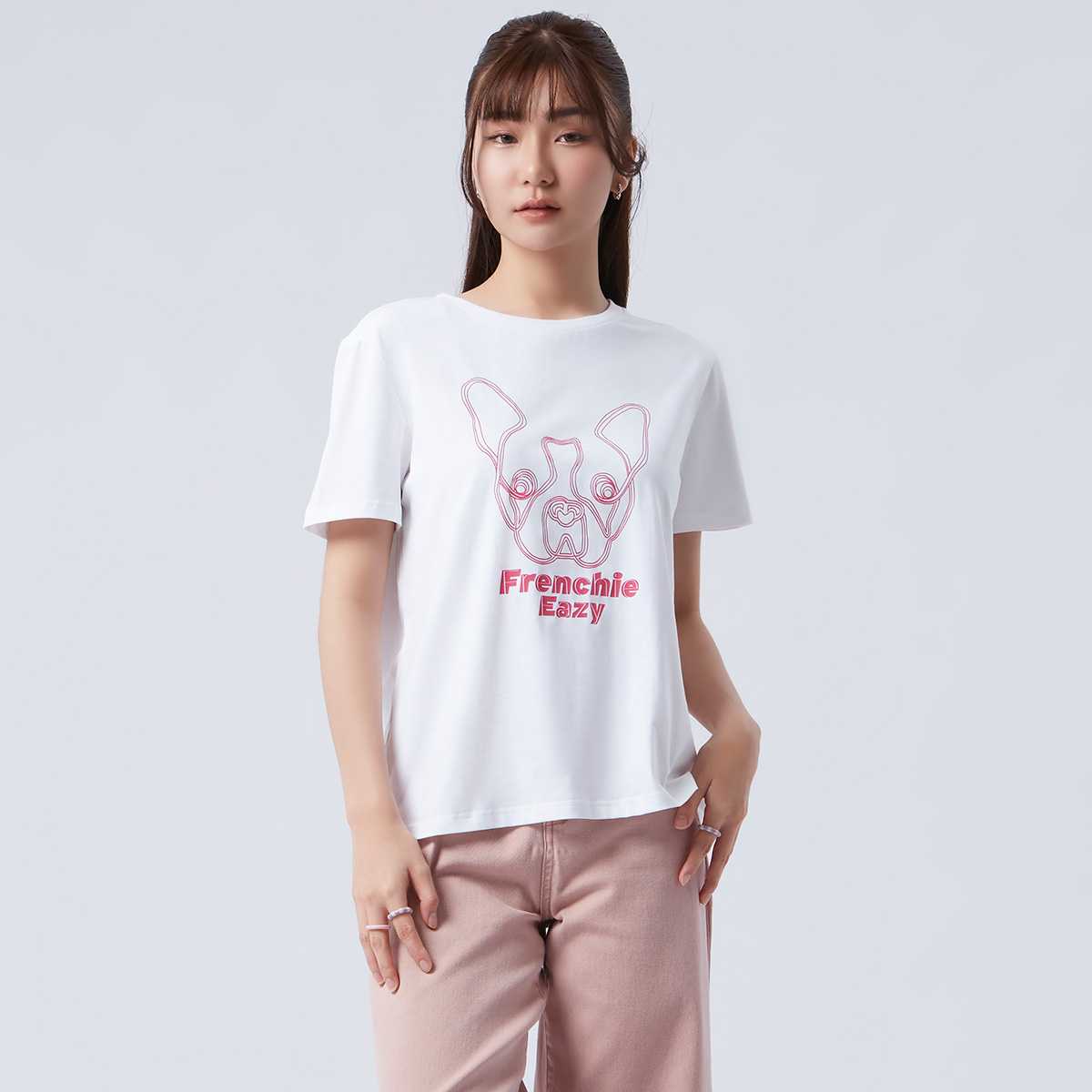 เสื้อทีเชิ้ตลายเฟรนช์ชี่ | Frenchie Tee Shirt | 06225