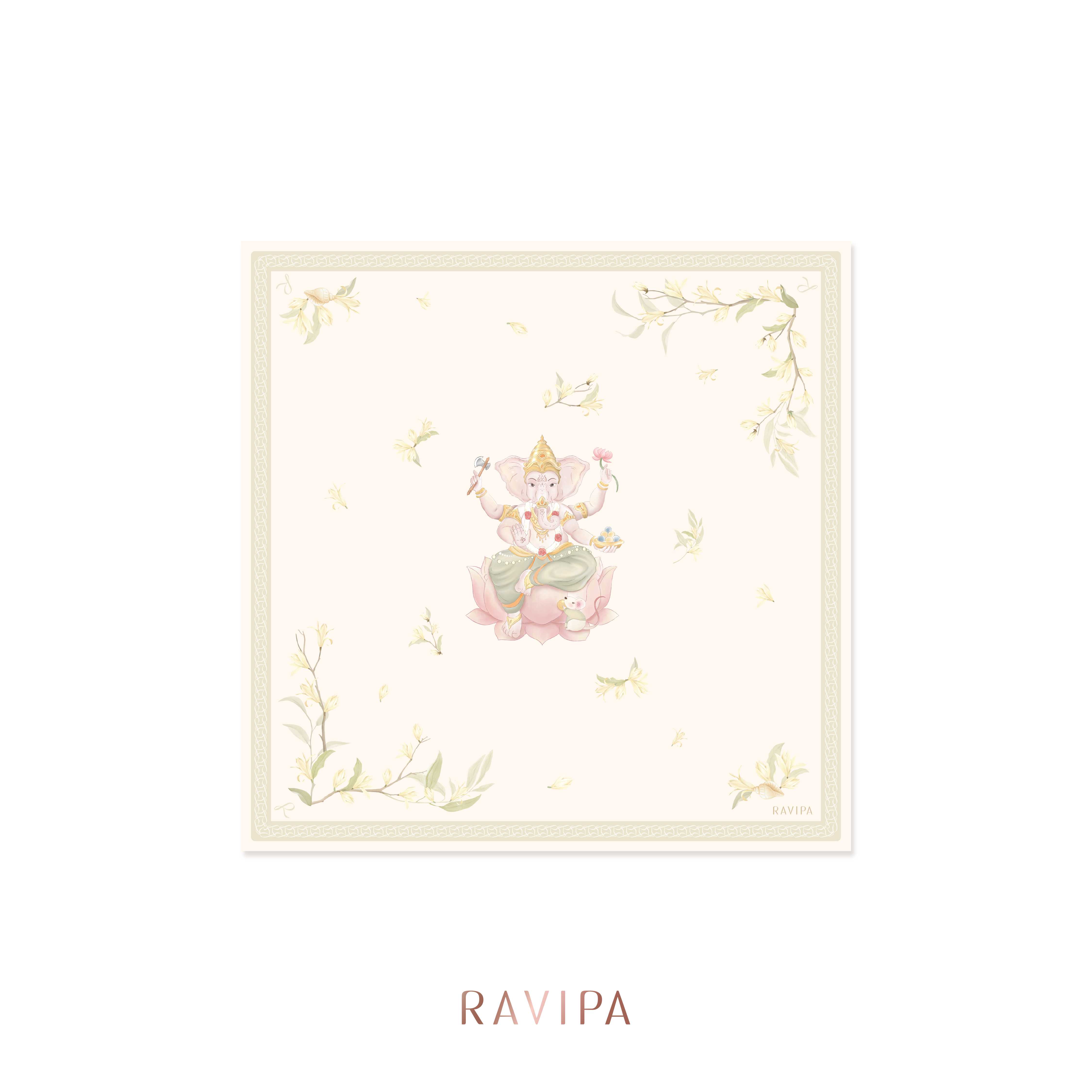 RAVIPA | Flower of Ganesha Scarf - ผ้าพันคอ