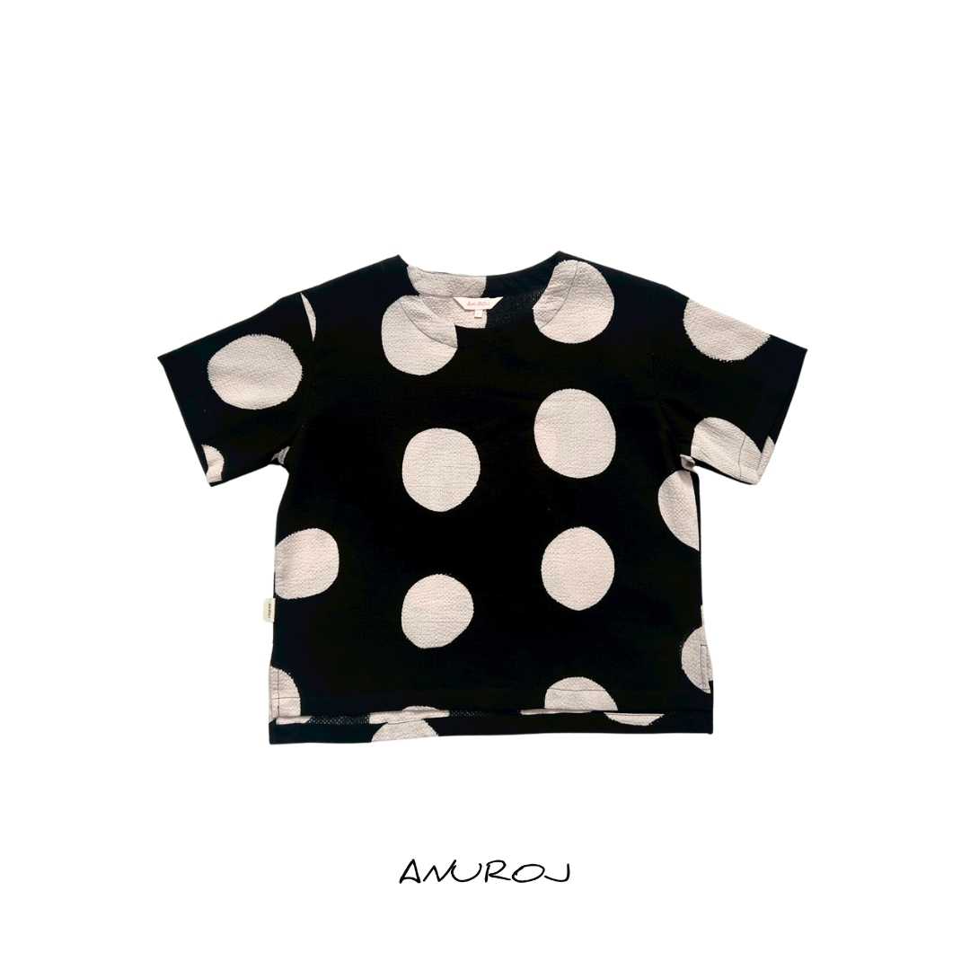 (พร้อมส่ง) Shoulder loose casual cotton blouse free size