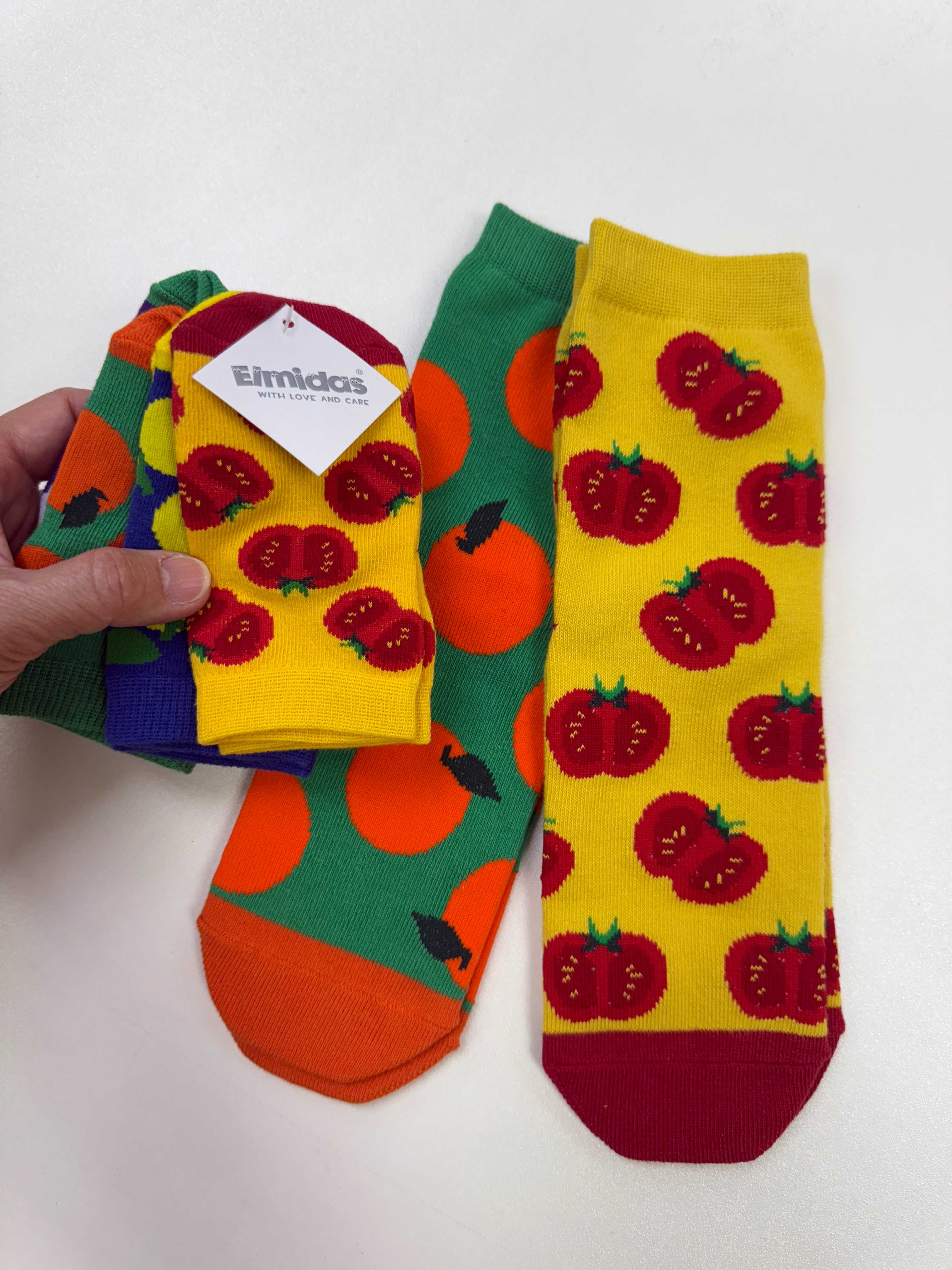 สินค้าใหม่ ถุงเท้าผู้ใหญ่รุ่น Vivid Veggie Adult  2 pairs pack