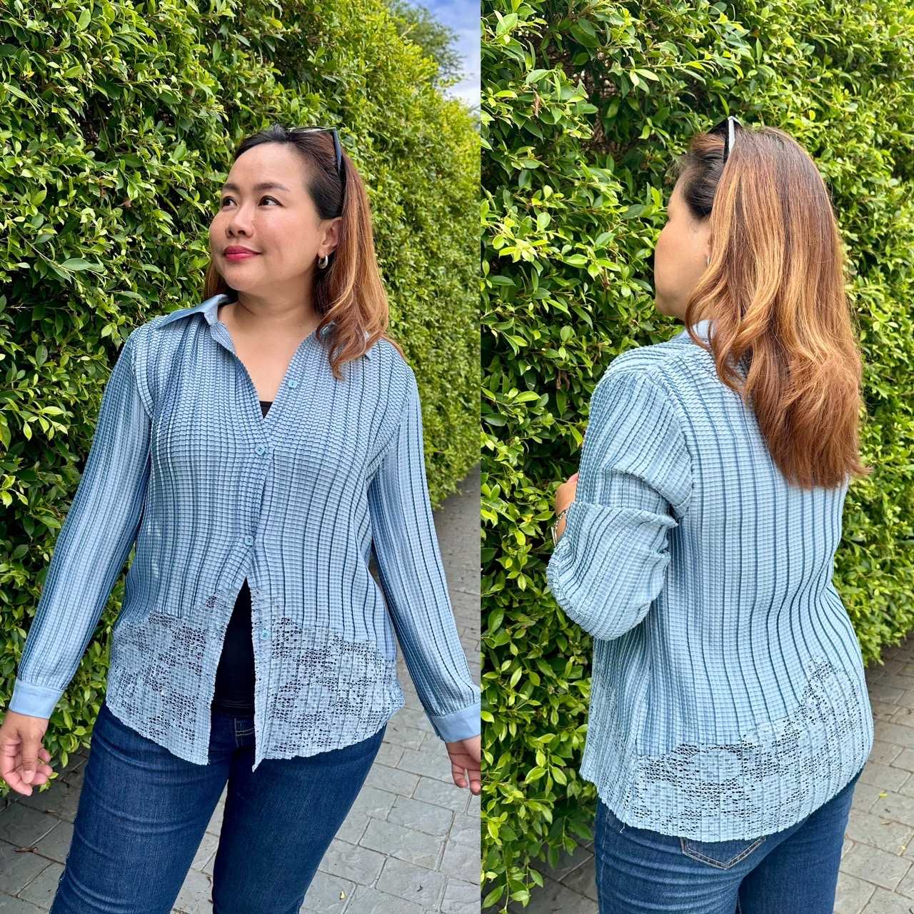 Peatbynisa A426 เสื้ออัดพลีท เนื้อผ้าPolyester100%