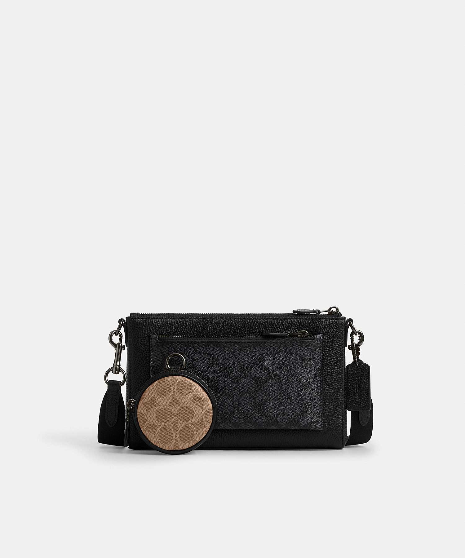 COACH HOLDEN CROSSBODY IN BLOCKED SIGNATURE CANVAS CW372 QBXAJ