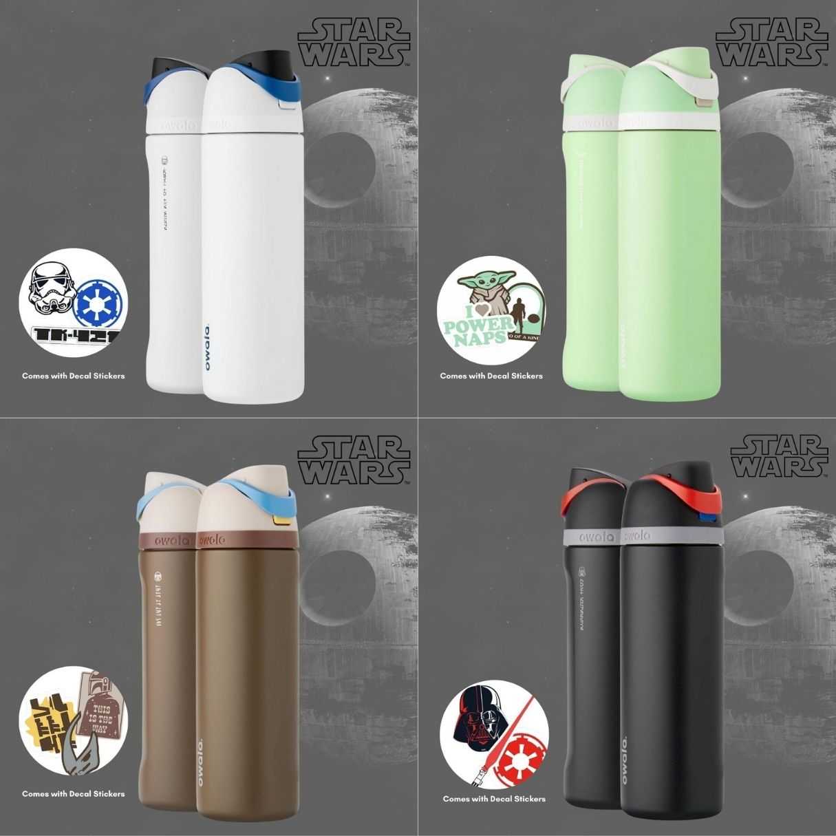 :: Pre-Order :: Owala x Star Wars FreeSip Insulated Stainless Steel Water ขนาด 24oz จากอเมริกา