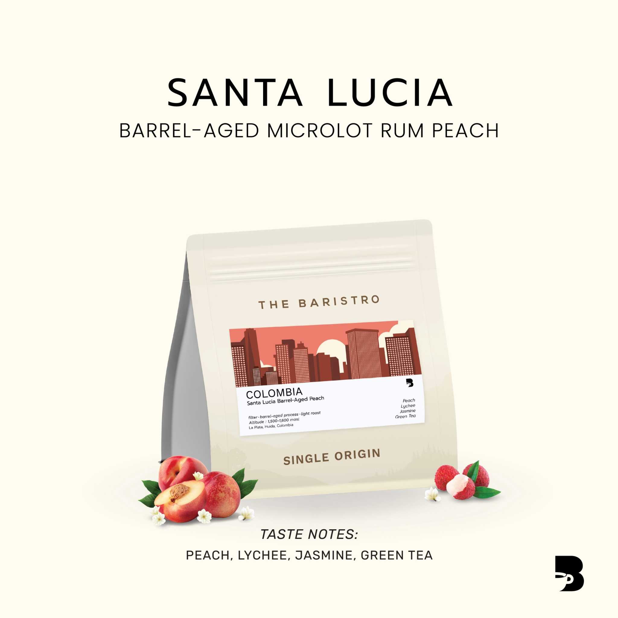 Colombia Santa Lucia Barrel-Aged Microlot Rum Peach