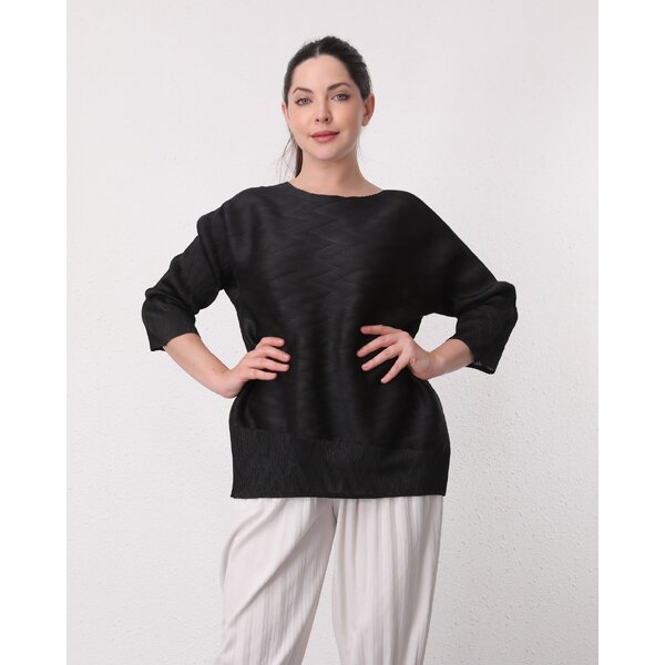 CLEARANCE SALE!! อกถึง44ยาว23นิ้ว 2MUAY รุ่น GA67807 เสื้ออัดพลีท LONG SLEEVE PLEATED TOP 8 สี FR...