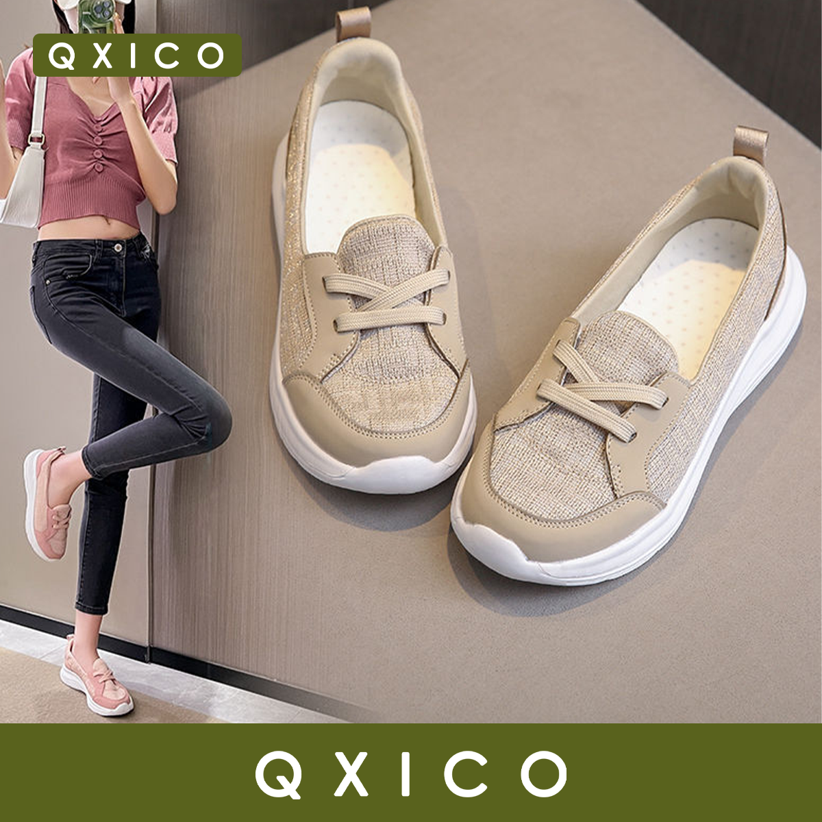 Qxico รุ่น QZ144 รองเท้าผ้าใบมาใหม่ รุ่นยอดฮิต!