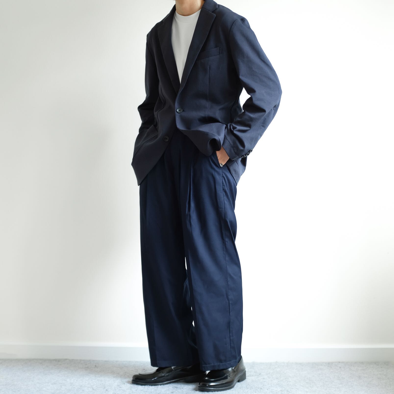 Benetton Cropped Straight Wide Legs Slacks Pants 