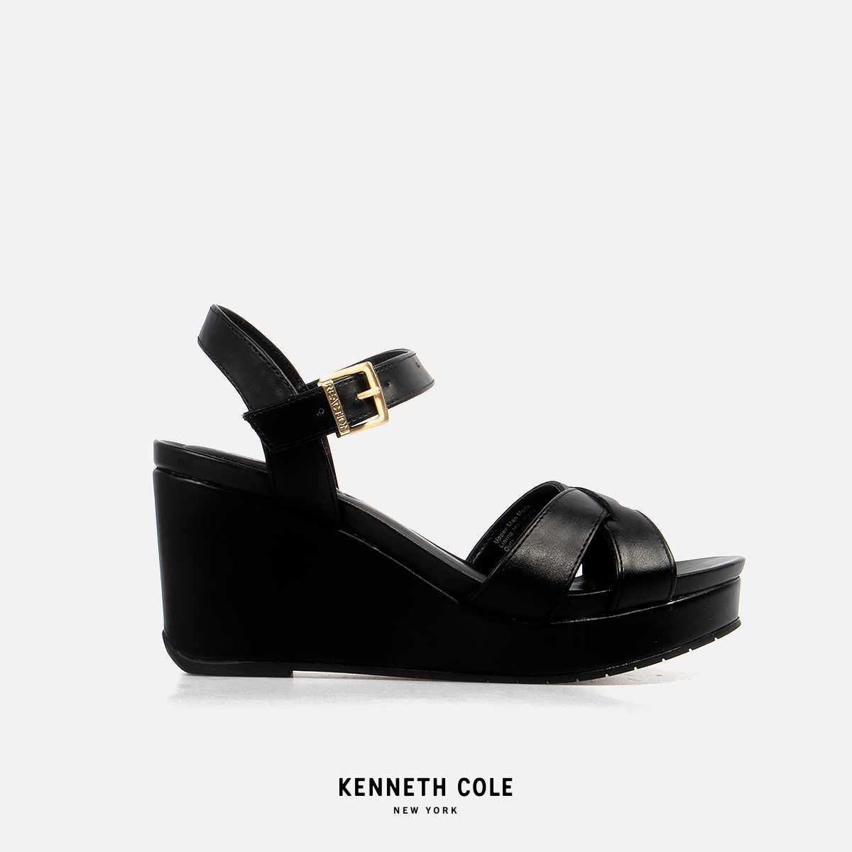 KENNETH COLE รองเท้าส้นตึกผู้หญิง รุ่น CLARISSA สีดำ ( WED - RL23CLA01-001 )