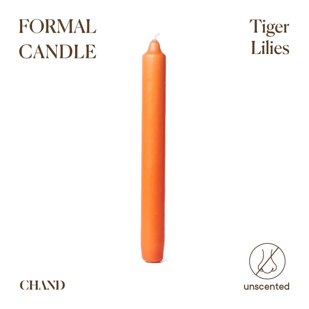 Tiger Lilies Formal Candle