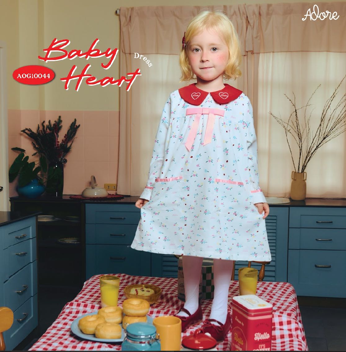 ADORE2112 AOG10044 : BABY HEART DRESS