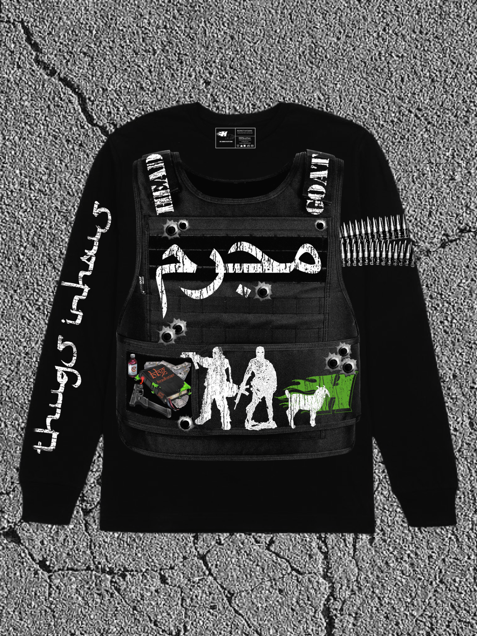 Longsleeve Head goat