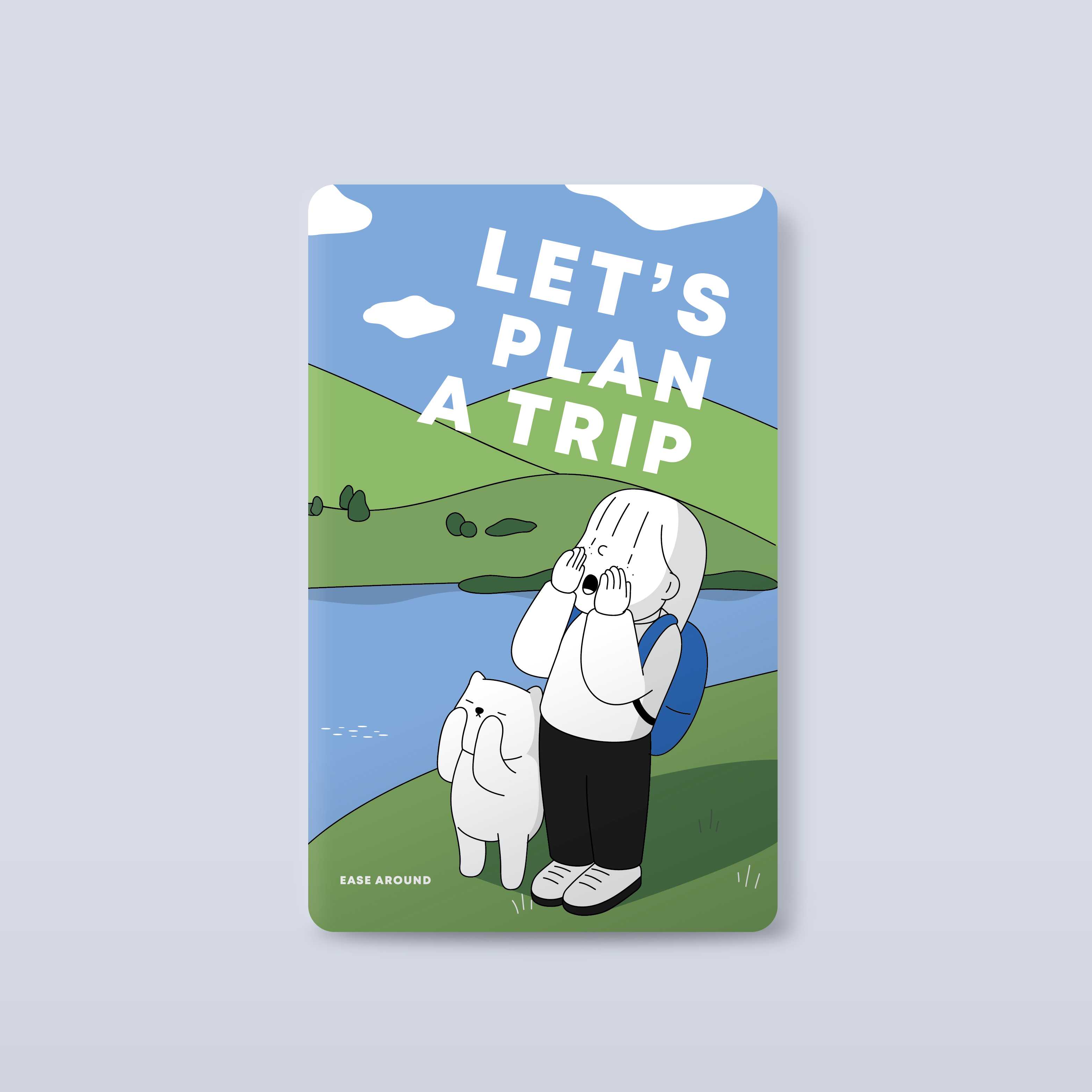 CARD STICKER - LET'S PLAN A TRIP