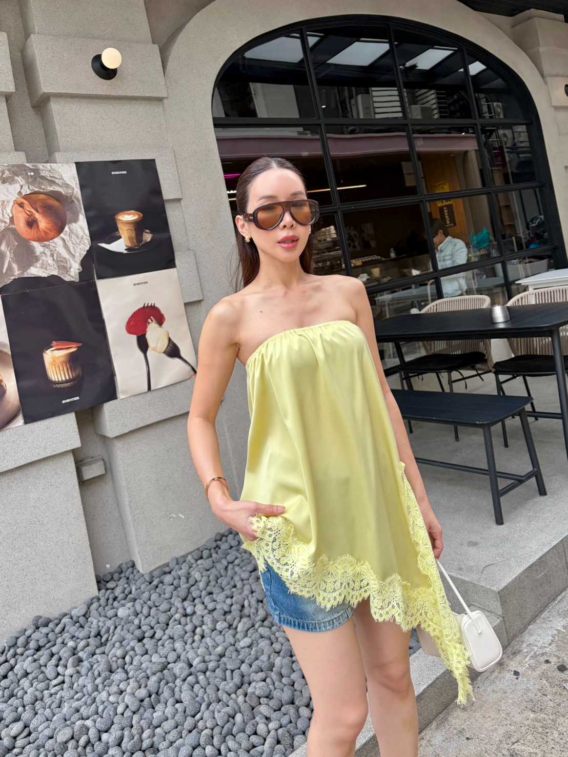 Zeta top / skirt   เสื้อเกาะอกซาตินสามารถใส่เป็นกระโปรงได้ มี 4 สี