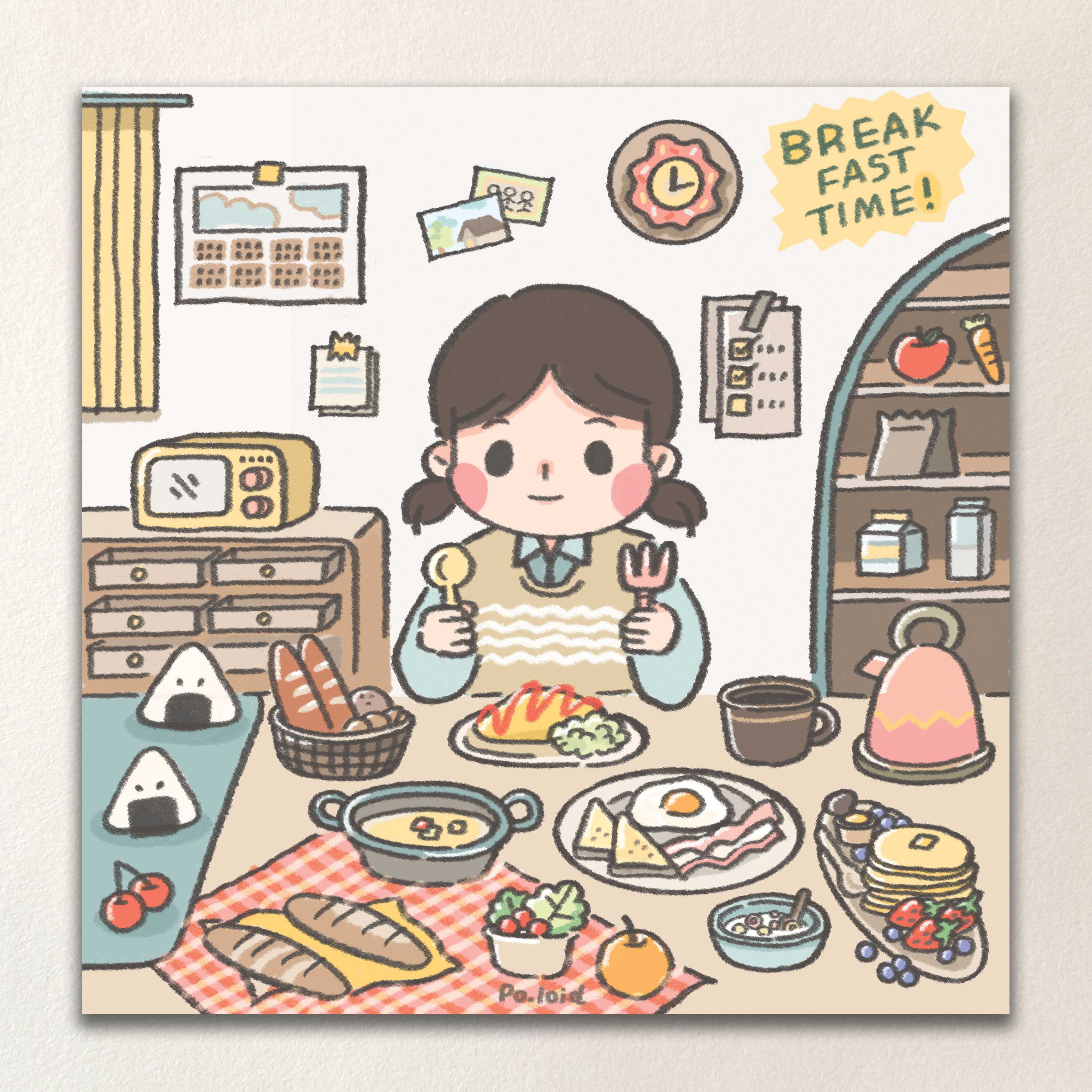 Breakfast time! postcard