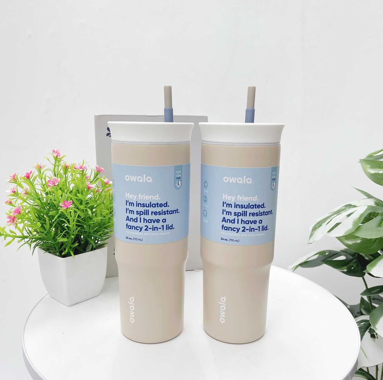 Owala Tumbler 24oz (Dune Drifter)