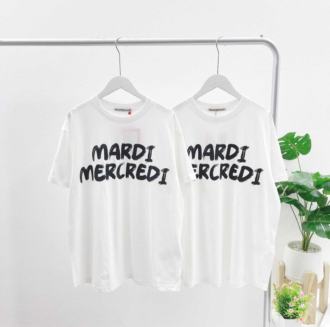 Mardi Brush Logo T-Shirt (White/Black)