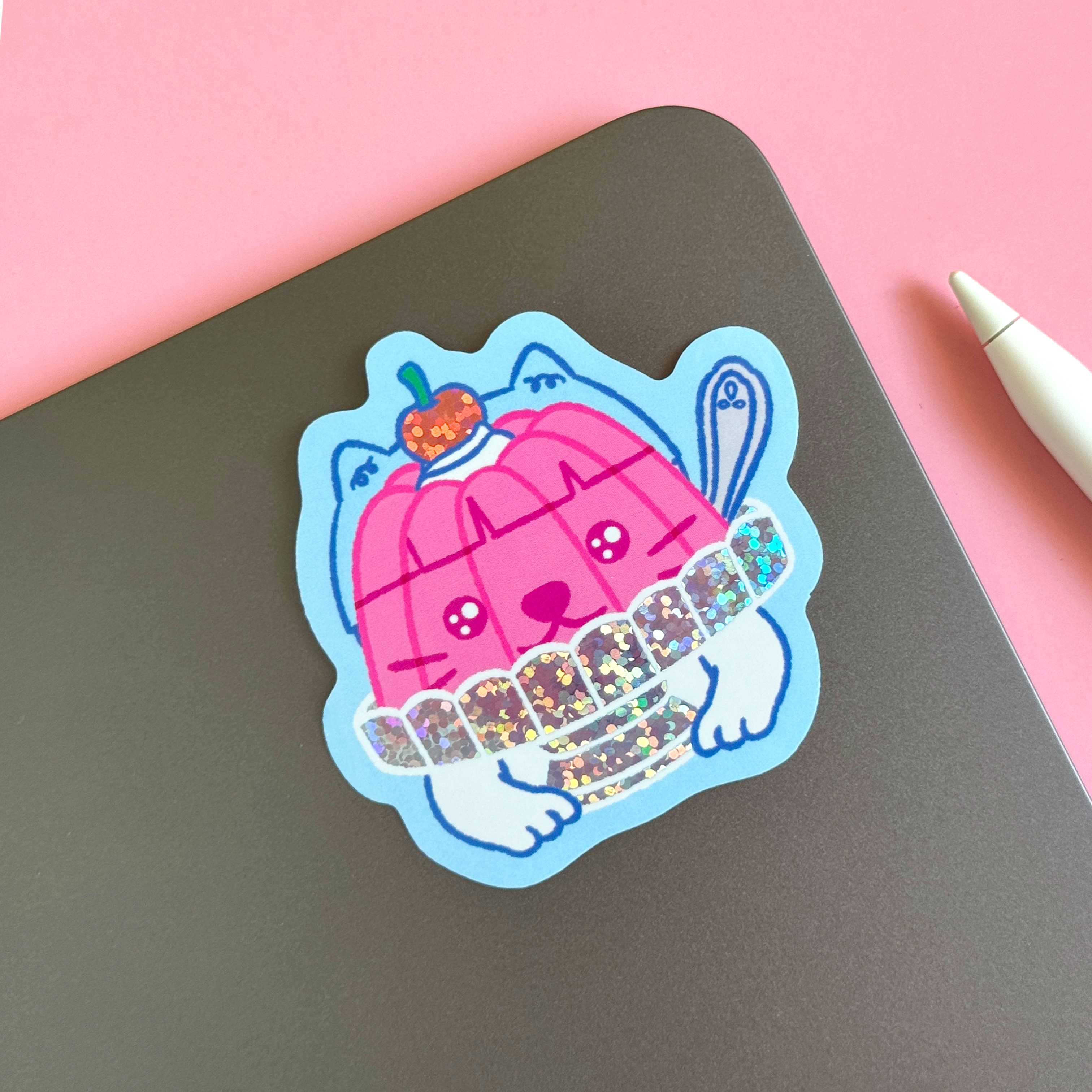 Glitter Sticker สติกเกอร์ - Jelly