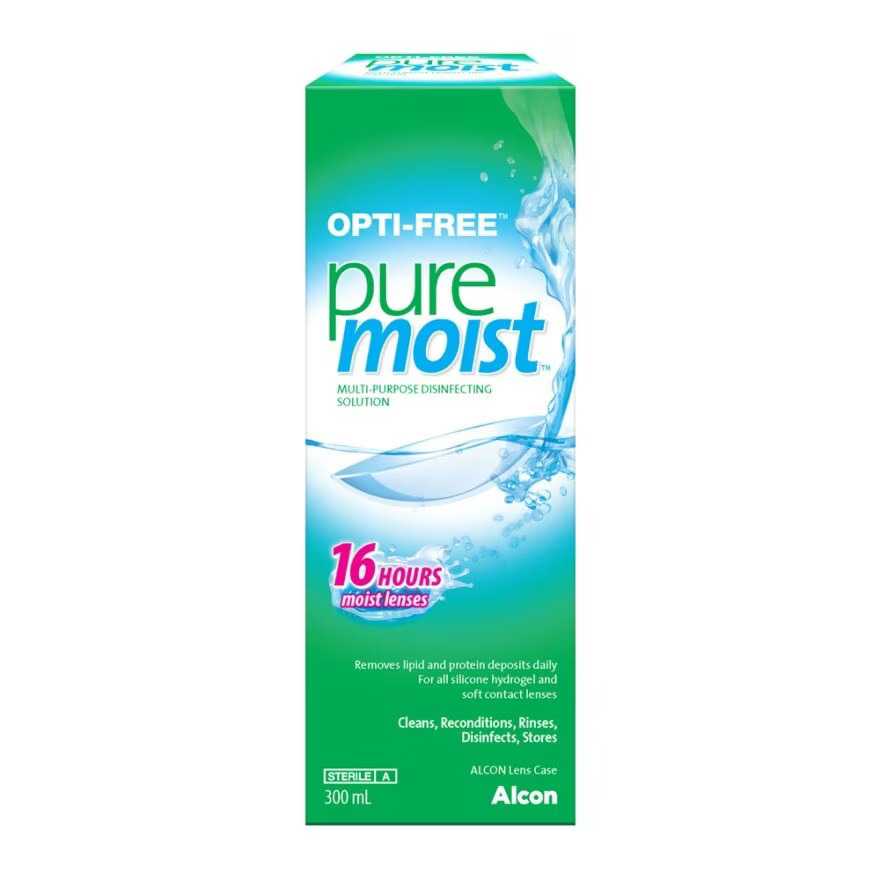 น้ำยาทำความสะอาดคอนแทคเลนส์ OPTI-FREE PUREMOIST ออฟติฟรี เพียว มอยซ์ 300 มล.