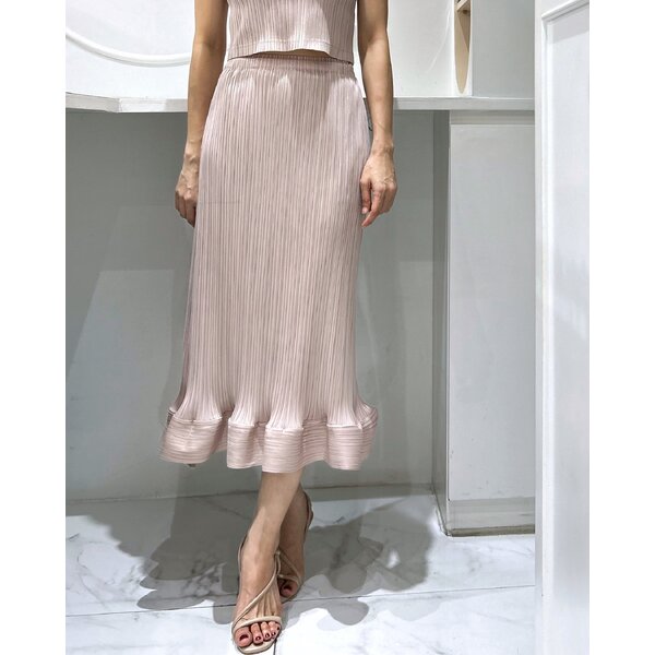 2MUAY รุ่น GJO11173P กระโปรงอัดพลีท RIPPLE PLEATED SKIRT 10 สี FREE SIZE
