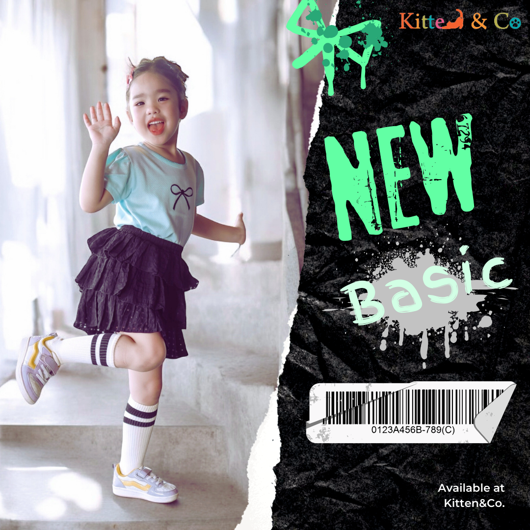 BS11: Green Blouse + Black Skort (2 pcs)