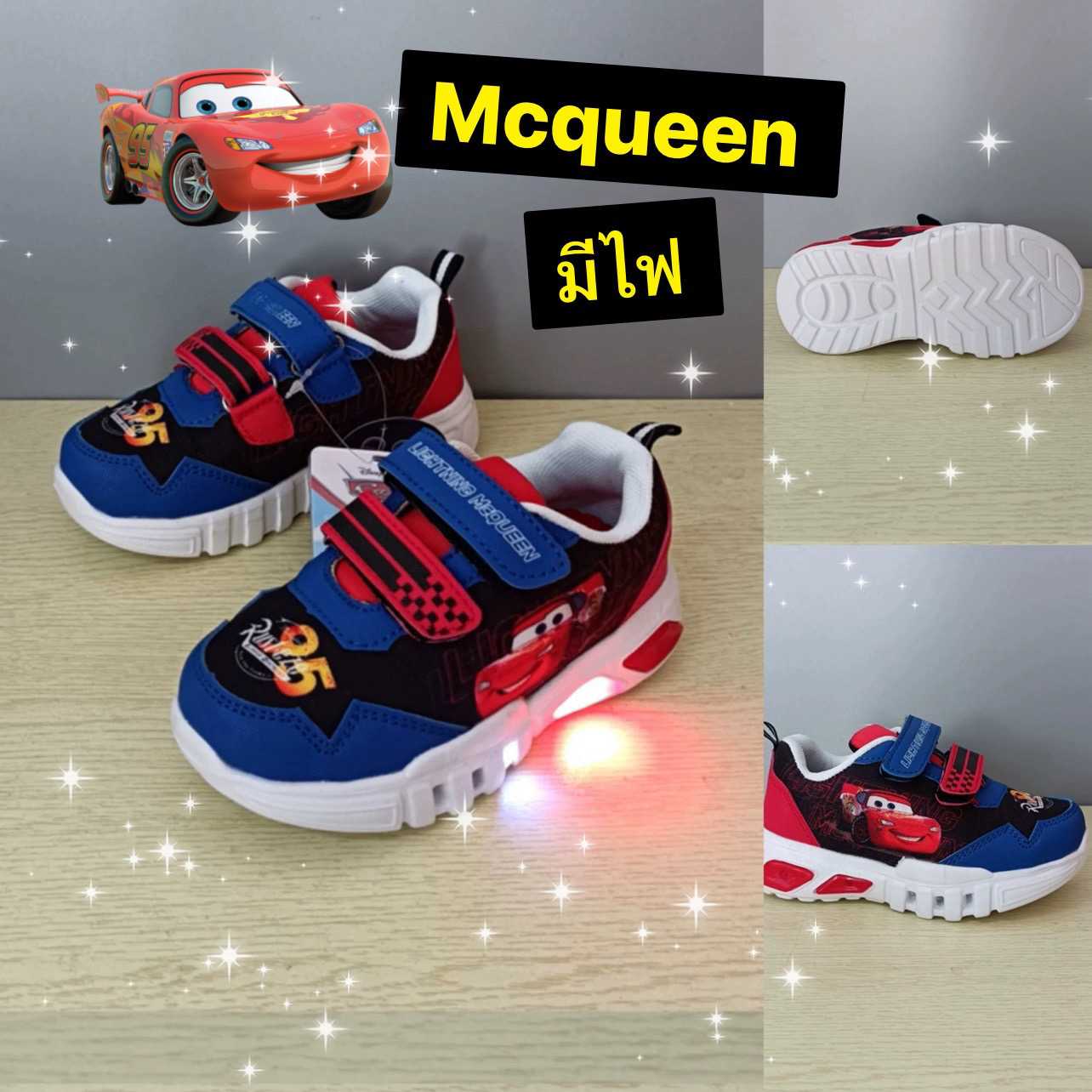 Preorder12-18วัน-(มีไฟ) รองเท้าผ้าใบ Mcqueen  /Sz 16-20cm