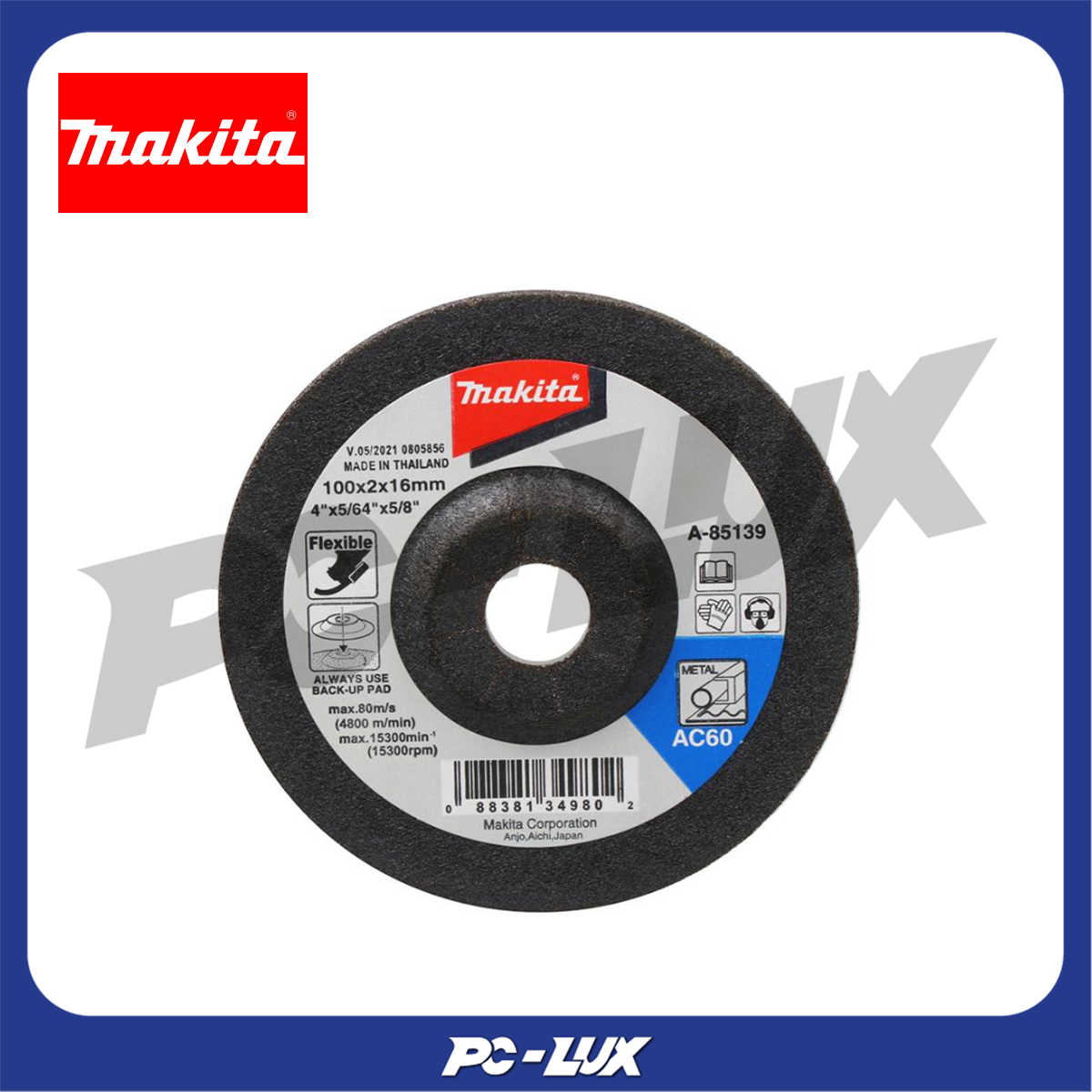 MAKITA แผ่นเจียรอ่อนตัว 4 นิ้ว