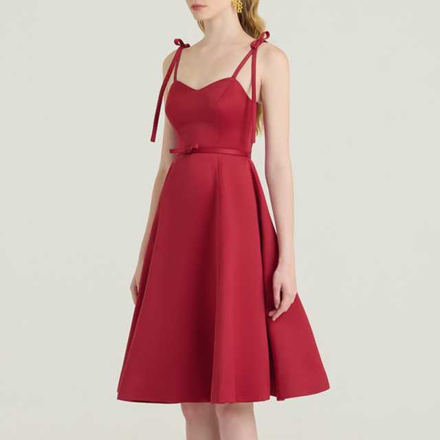 SS24 | BOW STRAP CREPE SATIN GOWN