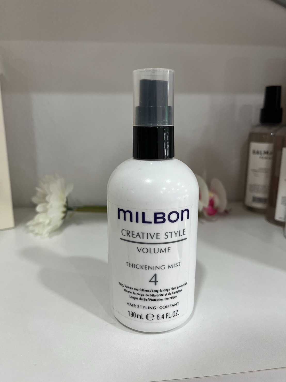 Milbon Thickening mist 4 -spray 190ml สเปรย์อัพโวลุ่ม ให้ผมดูหนานุ่มเป็นธรรมชาติ