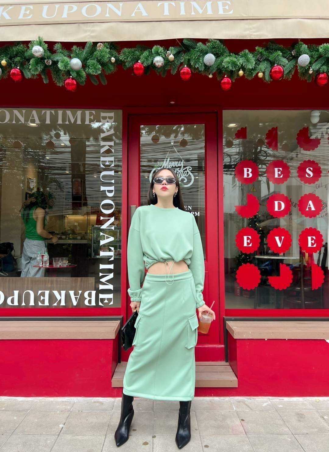 ( SALE ) SET SWEATER AND MAXI SKIRT