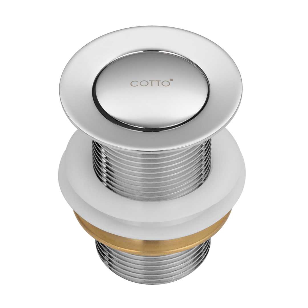 COTTO CT6702N(HM) สะดืออ่างล้างหน้าแบบกด (ไม่มีรูน้ำล้น) (คอตโต้)