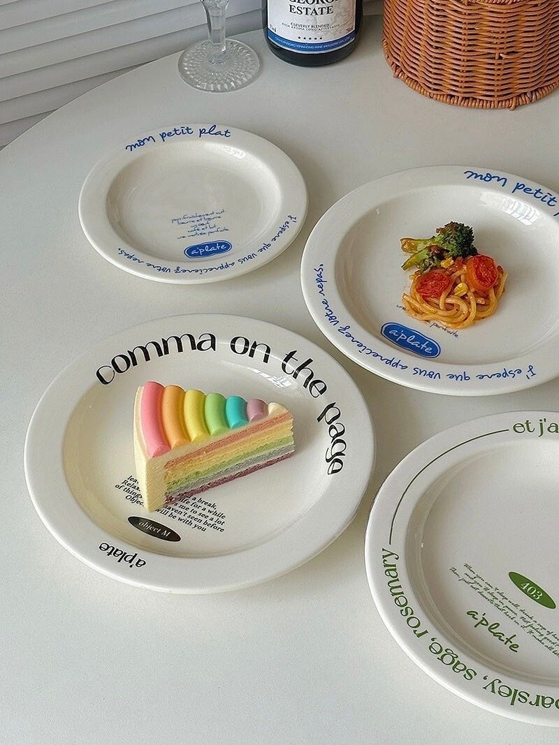 จาน a’plate  ✧˖🪼 ‧₊˚🧃🖤･യ Twinnies Decor
