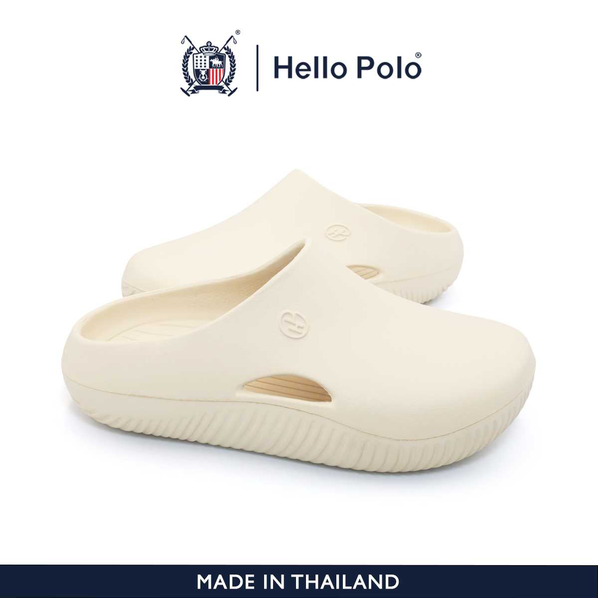 Hello Polo รองเท้าแตะลำลองแฟชั่น รองเท้าเปิดส้น พื้นเบา ใส่สบาย  กันลื่น รุ่น HP8037