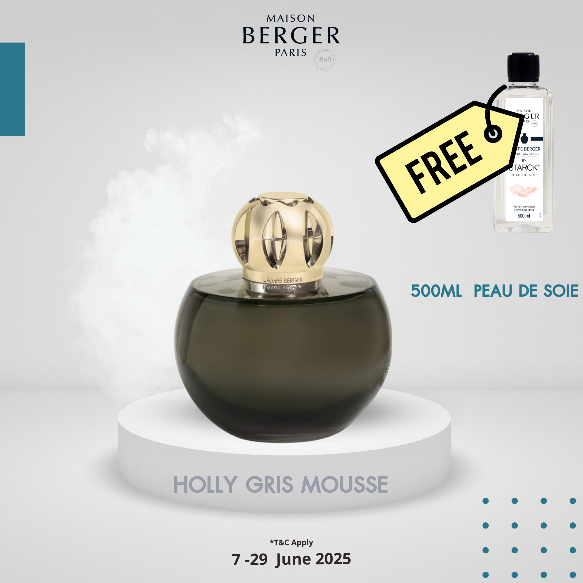 Coffret HOLLY GRIS MOUSSE
